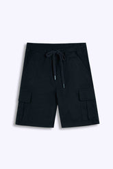 6 Pockets cottton Cargo Shorts black